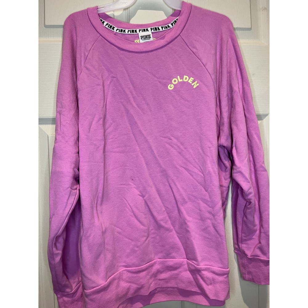 PINK Victoria's Secret Orchid Sweatshirt with embroidery